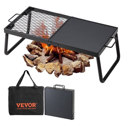 fire pit cooking grate with legs